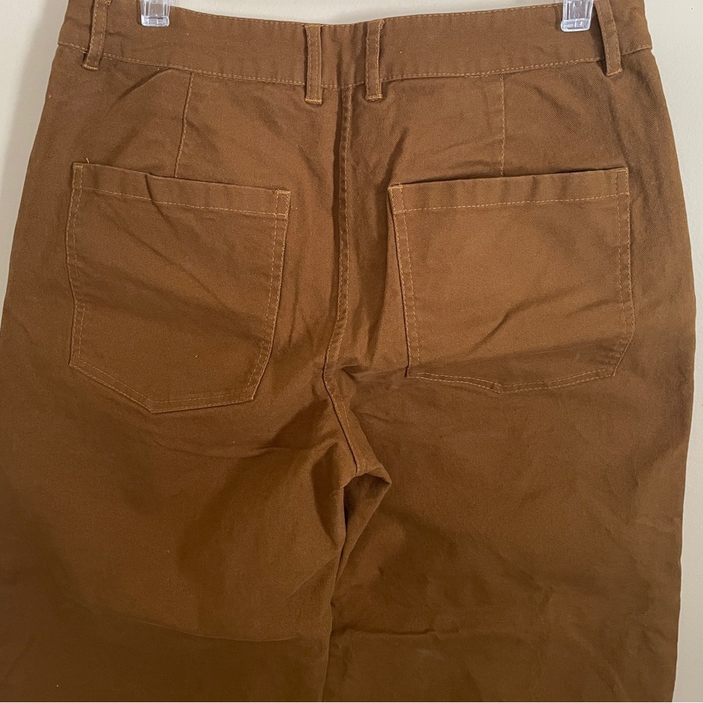 Elegant Wide Leg Tan Pants - Picture 4 of 11